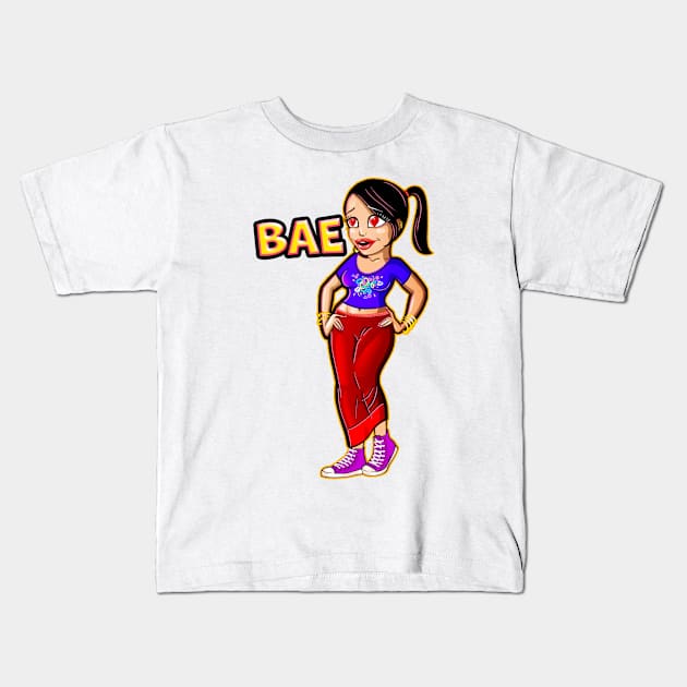 Jaaya - Bae Kids T-Shirt by UrbanAnnaMae